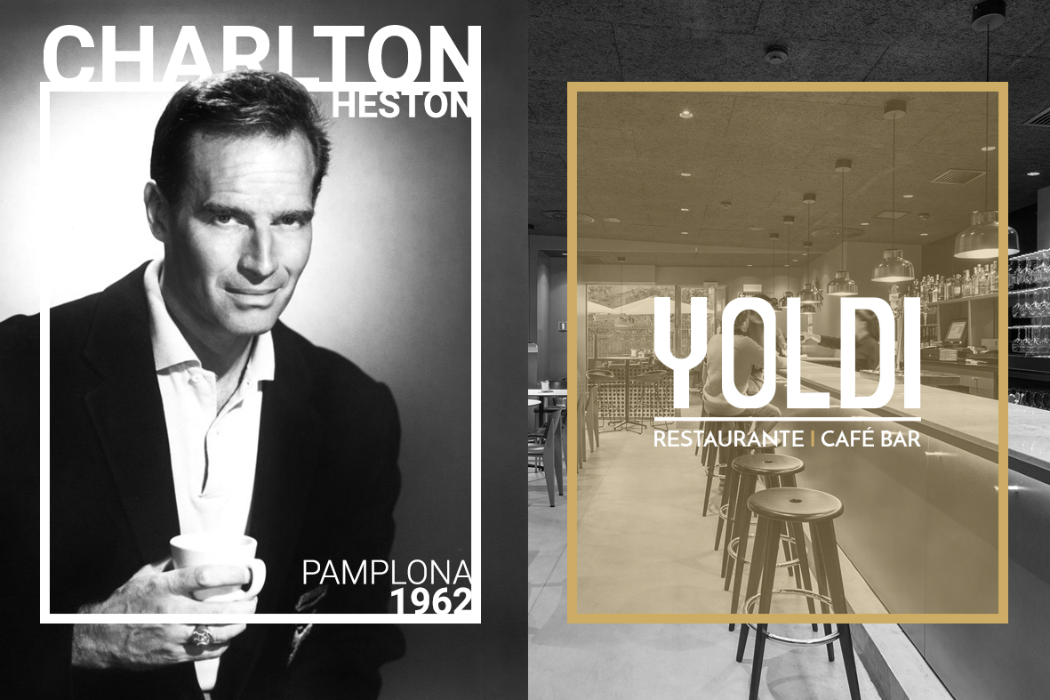Charlton Heston fue huésped de cine del Hotel Yoldi